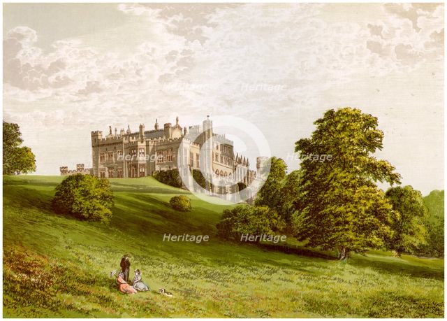Lambton Castle, County Durham, home of the Earl of Durham, c1880. Artist: Unknown