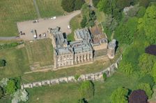 Lambton Castle, a 19th century castellated country house..., County Durham, 2025. Creator: Robyn Andrews