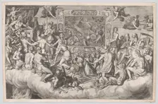 Lament of the Art of Painting (Upper Half), 1579. Creator: Cornelis Cort