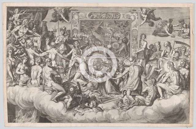 Lament of the Art of Painting (Upper Half), 1579. Creator: Cornelis Cort.