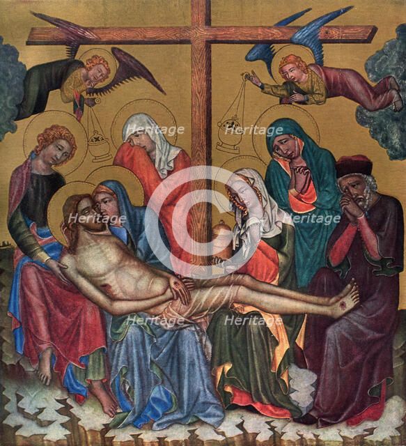 'Lament for Christ', c1350 (1955).Artist: Master of the Vyssi Brod Altar