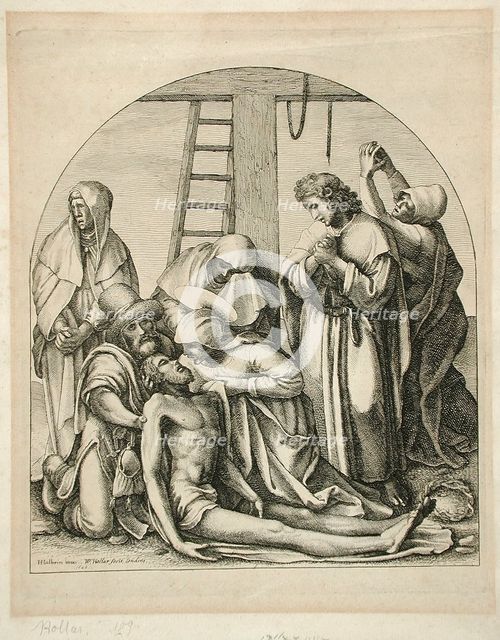 Lamentation, 1640. Creator: Wenceslaus Hollar.