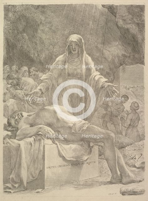 Lamentation, 1683. Creator: Claude Mellan.