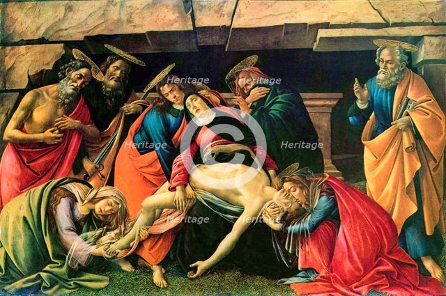 Lamentation over the Dead Christ', 1490-1492. Creator: Botticelli, Sandro (1445-1510).