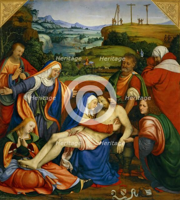Lamentation over the Dead Christ, 1509. Creator: Solari (Solario), Andrea (1470-1524).
