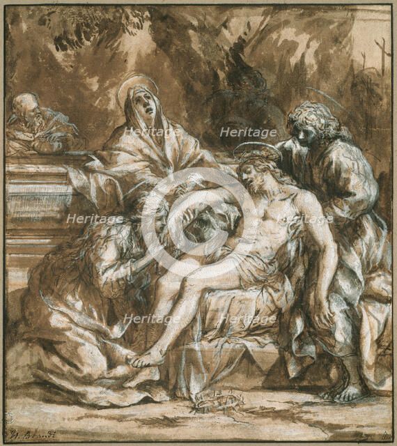Lamentation over the Dead Christ, 1635. Creator: Pietro da Cortona.