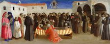 Lamentation over Saint Francis (Scenes from the life of Saint Francis of Assisi), ca 1429. Artist: Angelico, Fra Giovanni, da Fiesole (ca. 1400-1455)