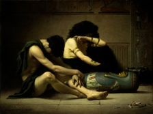Lamentations over the Death of the First-Born of Egypt, 1877. Creator: Charles Sprague Pearce
