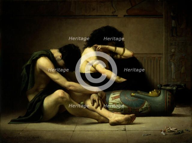 Lamentations over the Death of the First-Born of Egypt, 1877. Creator: Charles Sprague Pearce.