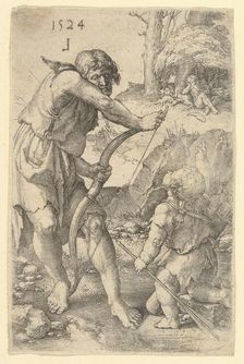 Lamech and Cain, 1524. Creator: Lucas van Leyden