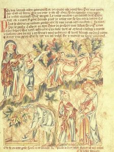 Lamech kills his son, and Noah is warned of the flood, c1320-1330. Creator: Unknown