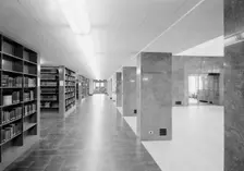 Lamont Library, Harvard University, Cambridge, Massachusetts, 1949. Creator: Gottscho-Schleisner, Inc