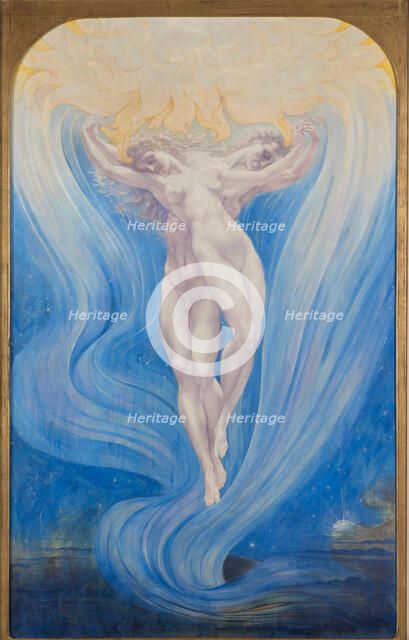 L'amour des âmes, 1900. Creator: Delville, Jean (1867-1953).