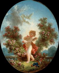 L'Amour en sentinelle, c. 1780. Creator: Fragonard, Jean Honoré (1732-1806)