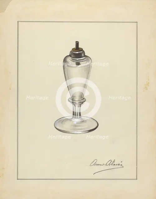 Lamp, 1935/1942. Creator: Anna Aloisi.
