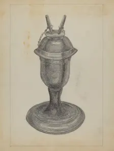 Lamp, 1935/1942. Creator: Carl Weiss