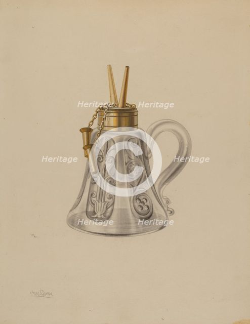 Lamp, 1935/1942. Creator: Charles Caseau.