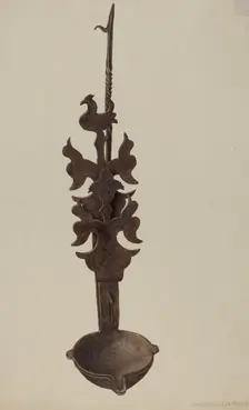 Lamp, 1935/1942. Creator: Christabel Scrymser