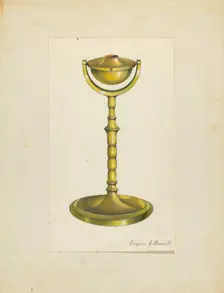 Lamp, 1935/1942. Creator: Eugene Barrell