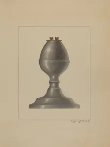 Lamp, 1935/1942. Creator: Eugene Barrell