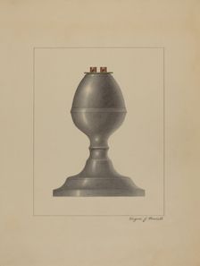 Lamp, 1935/1942. Creator: Eugene Barrell