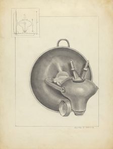 Lamp, 1935/1942. Creator: Irving D. Genin