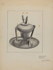 Lamp, 1935/1942. Creator: Joseph Leboit