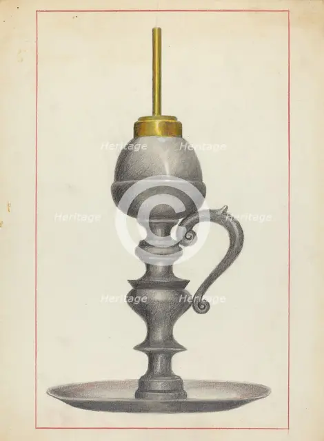 Lamp, 1935/1942. Creator: Joseph Leboit.