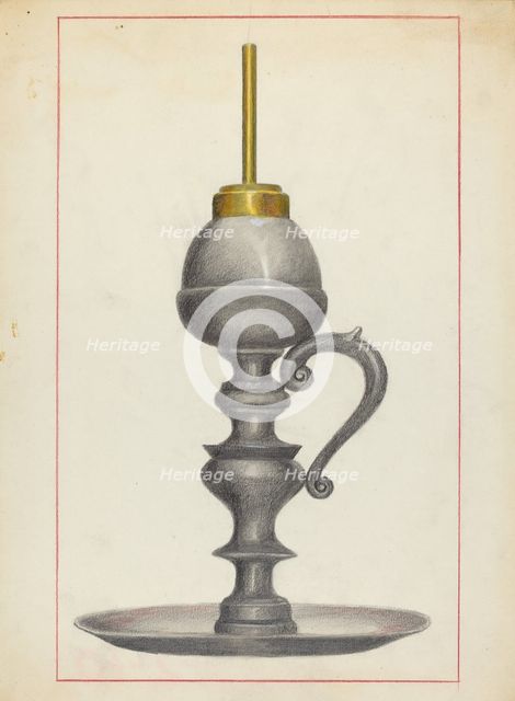 Lamp, 1935/1942. Creator: Joseph Leboit.