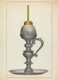 Lamp, 1935/1942. Creator: Joseph Leboit