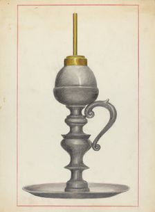 Lamp, 1935/1942. Creator: Joseph Leboit