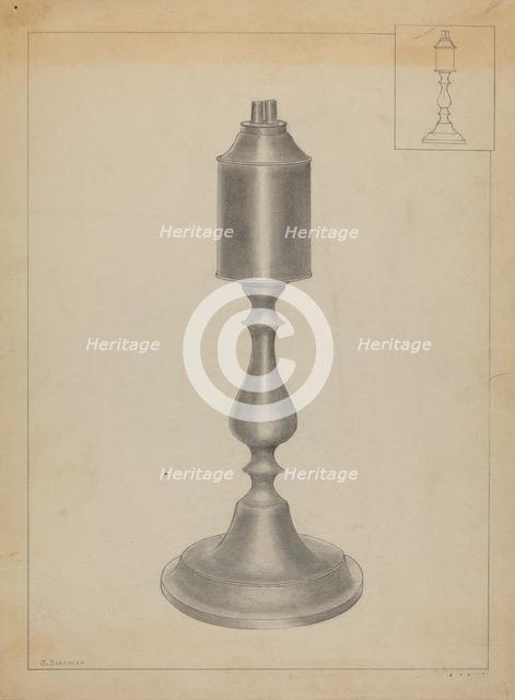 Lamp, 1935/1942. Creators: Salvatore Borrazzo, Sara Garfinkel.