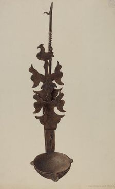 Lamp, 1935/1942. Creator: Christabel Scrymser