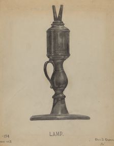 Lamp, 1936. Creator: Charles Charm
