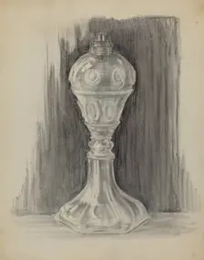Lamp, 1936. Creator: Burrell