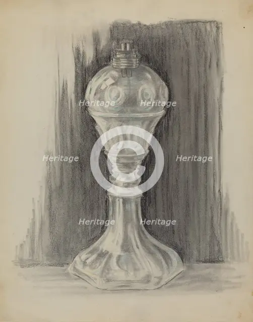 Lamp, 1936. Creator: Burrell.