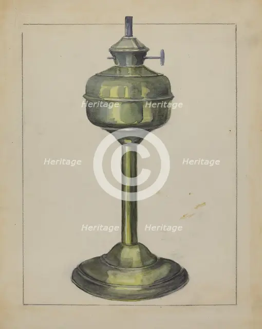 Lamp, 1936. Creator: Hester Duany.