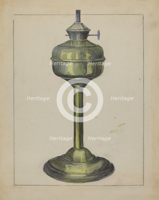 Lamp, 1936. Creator: Hester Duany.