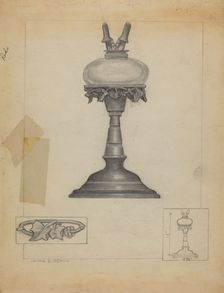 Lamp, 1936. Creator: Irving D. Genin