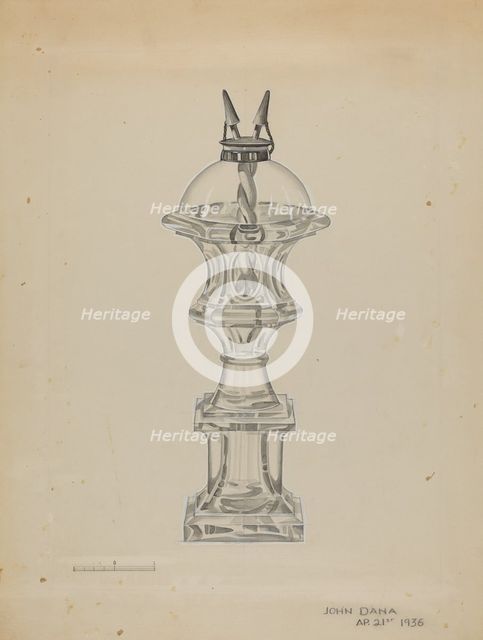 Lamp, 1936. Creator: John Dana.