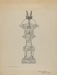 Lamp, 1936. Creator: John Dana