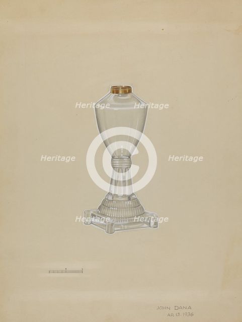 Lamp, 1936. Creator: John Dana.