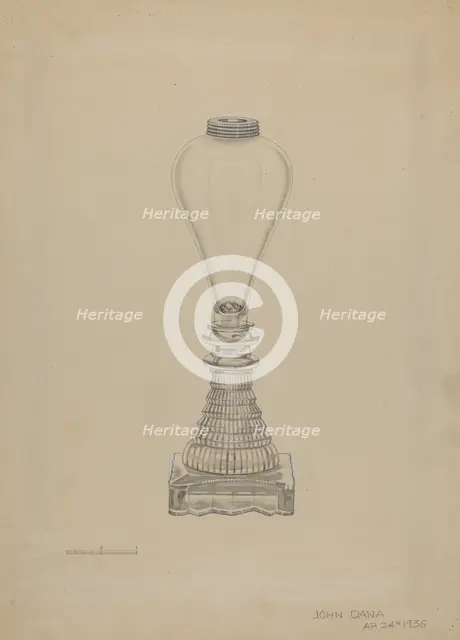 Lamp, 1936. Creator: John Dana.