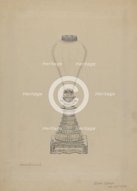 Lamp, 1936. Creator: John Dana.