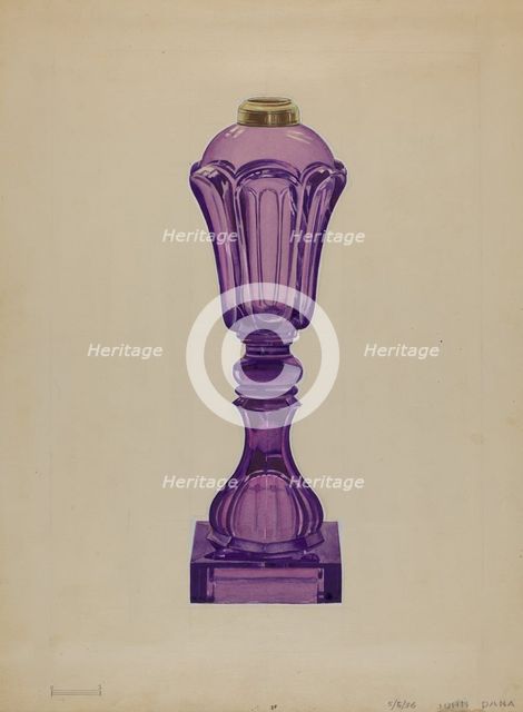Lamp, 1938. Creator: John Dana.