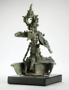 Lamp with Boy, 14th century. Creator: Unknown