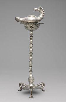 Lamp and Stand, late 300s. Creator: Unknown