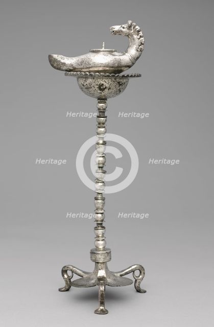 Lamp and Stand, late 300s. Creator: Unknown.