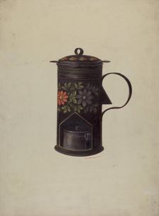 Lamp and Water Heater, c. 1937. Creator: Max Soltmann