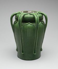 Lamp (base), 1899/1909. Creator: Grueby Faience Company